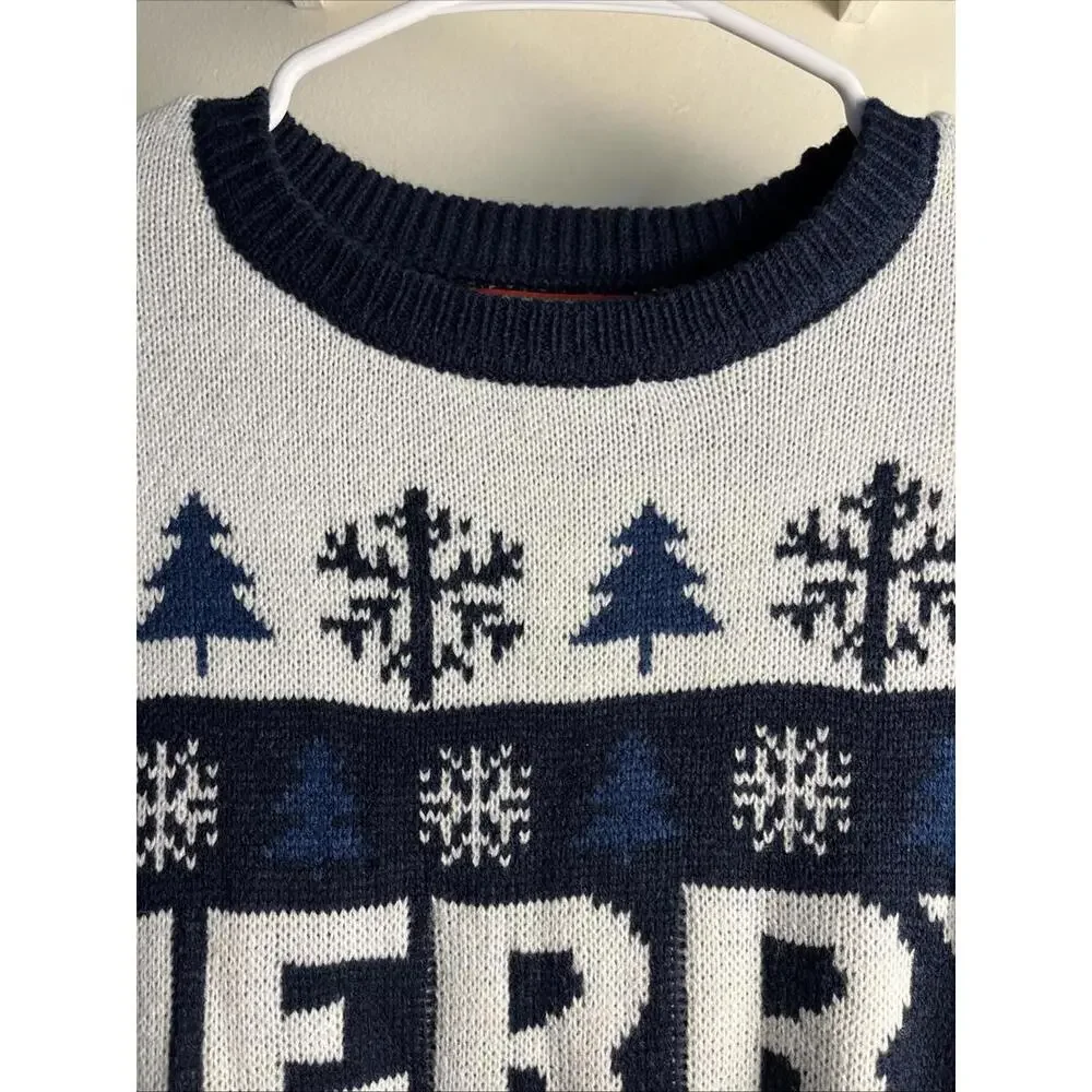 Merry Christmas Ya Filthy Animal Christmas Sweater Unisex Size Large Holiday - Picture 2 of 7